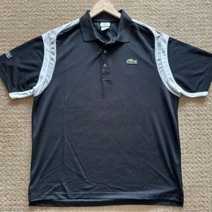 Men’s Lacoste Sport Black Polo Short Sleeve Shirt (size 6)